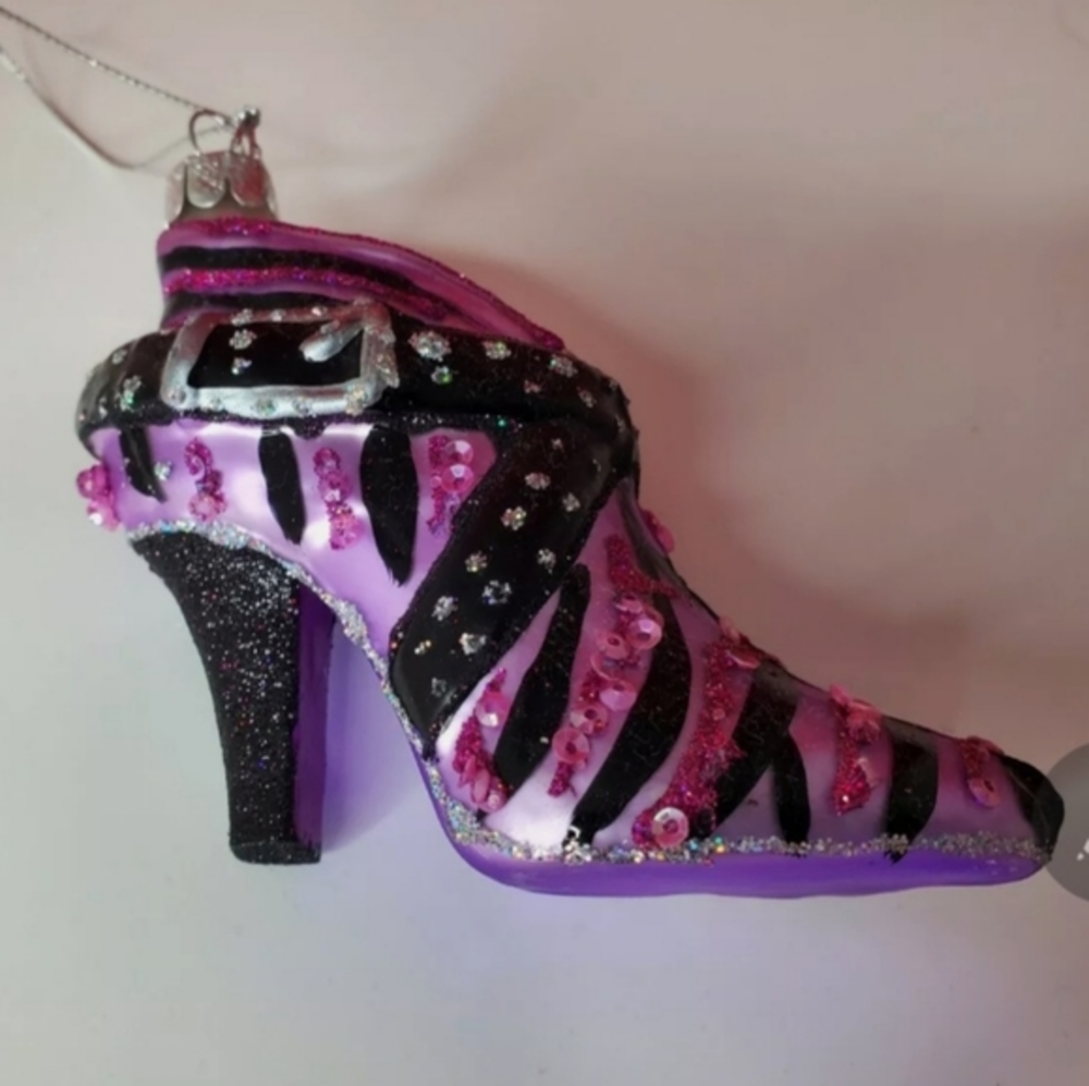 WOMENS‎ HIGH HEEL/STILLETTO -North Pole Trading Company Glass Ornament Christmas